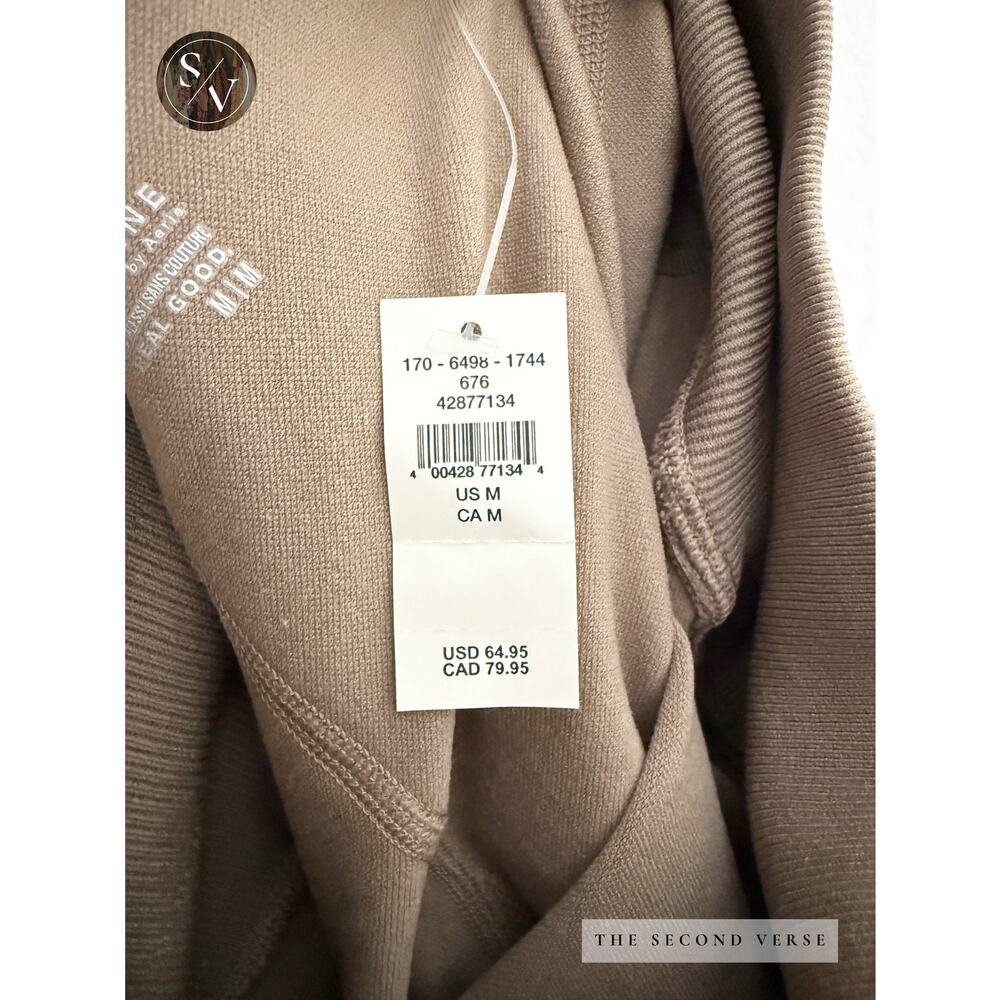 Offline By Aerie Pleated Bow Pleated Wide Waistband Skirt Tan White Size Medium - Picture 9 of 11